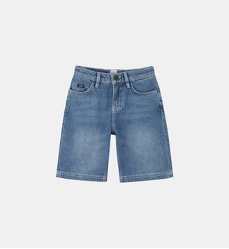 Short en jean 5 poches - BOSS Kidswear - Denim blue clear