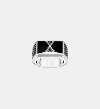 Bague Forme pyramidale noire - Thomas Sabo - Argent