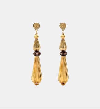 Boucles d'oreilles pendantes tiges percées   - Inti - Satellite - Or