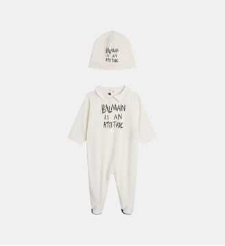Set body et bonnet - Balmain - Blanc