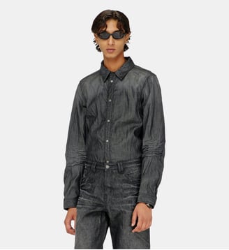 Chemise en denim froissé Diesel