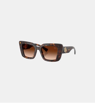 Lunettes de soleil Œil de chat BE4476F - Burberry - Havana foncé