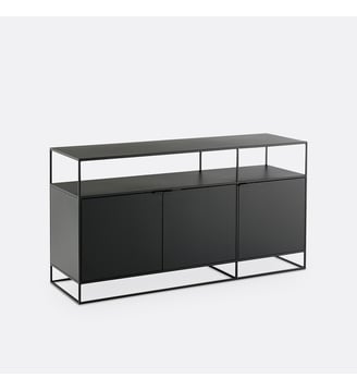 Buffet en métal acier - La Redoute Interieurs - Noir