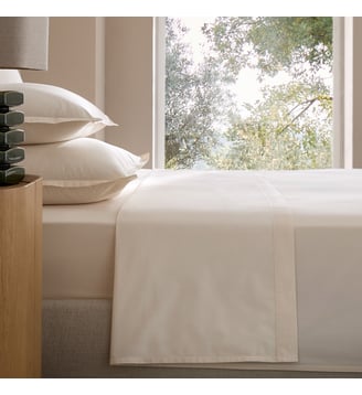 Drap plat en percale de coton 120 fils AM.PM