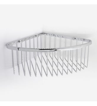 Panier haut angle inox brillant - Remix - Bath Bazaar - Argent