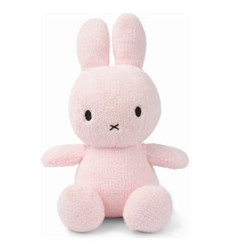 Peluche Miffy Terry Rose Pastel - Bon Ton Toys - Rose
