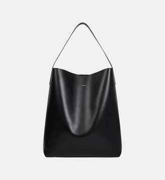 Sac hobo en cuir à logo Sandro