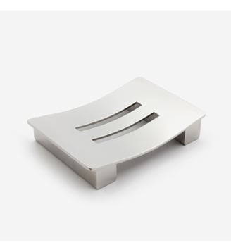 Mini porte-savon inox brillant - SQUARE - Bath Bazaar - Argent