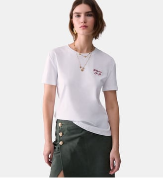 T-shirt imprimé - Liu Jo - Blanc et je t'aime