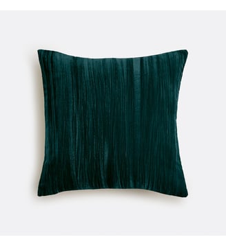 Housse de coussin panne de velours - La Redoute Interieurs - Bleu