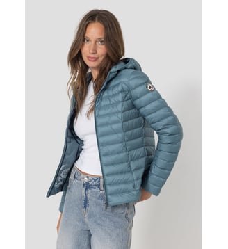 Doudoune légère à capuche Cloe - Jott - Bleu tempête
