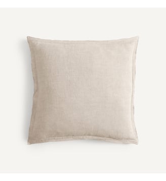 Housse de coussin, lin lavé - AM.PM - Naturel