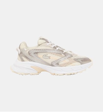 Sneakers L003 Neo Shot femme - Lacoste - Beige et argent
