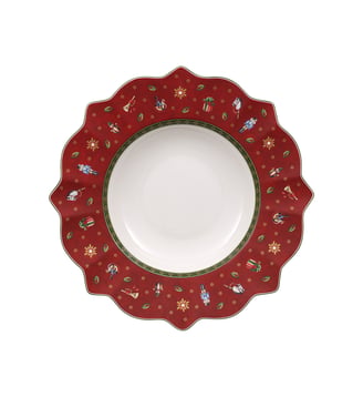 Assiette creuse rouge Villeroy & Boch