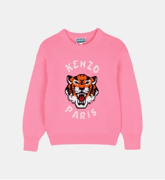 Pull à manches longues - Kenzo Kids - Rose tendre