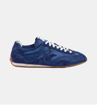 Sneakers Light Wave mix matières - Sandro - Bleu