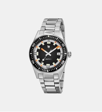 Montre automatique Nautic 3 Noir 671852 - Lip - Argenté