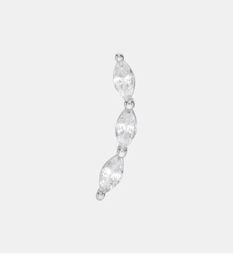 Boucle d'oreille puce Féline argent - Nebuleuse Bijoux - Argent