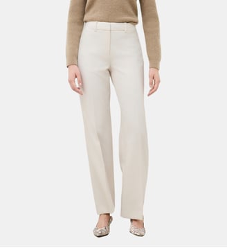 Pantalon pseraphin - Polyester recycle - Coupe droite - Caroll - Crème
