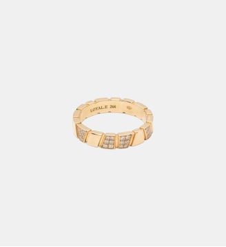 Bague Ride & Love semi-pavée - Loyal.e Paris - Or jaune