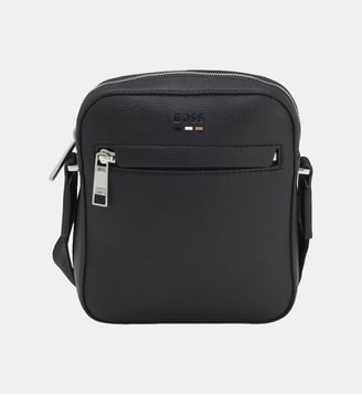Sac reporter à logo en relief - BOSS - Noir