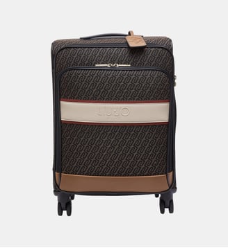Trolley monogramme jacquard - Liu Jo - Marron foncé