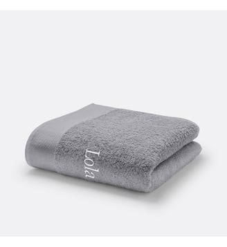 Maxi drap de bain personnalisé - La Redoute Interieurs - Gris moyen