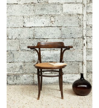 Fauteuil administratif Ernest N°1530- Produit chiné - Debongout - Bois foncé