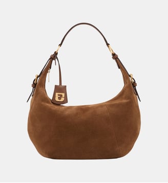Sac en cuir velours -LUNA - Gerard Darel - Acacia