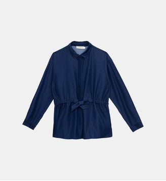 Veste col chemise uni CLARISA - La Petite Etoile - Wash