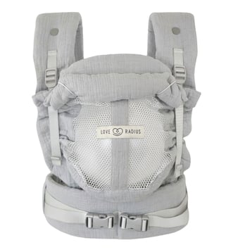 Porte bébé PhysioCarrier V2 - Love Radius - Gris