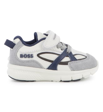 Baskets basses à lacets - BOSS Kidswear - Bleu cargo