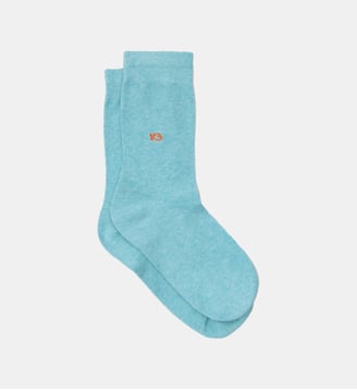Chaussettes en coton peigné unies - Billybelt - Bleu clair