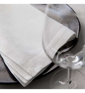 Serviette de table Offre White Offre White - Le Jacquard Francais - Natté