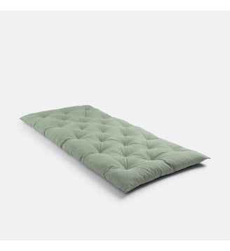 Matelas de sol coton recyclé 190 cm - La Redoute Interieurs - Vert sauge