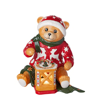 Figurine ours avec photophore - Villeroy & Boch - Multicolore