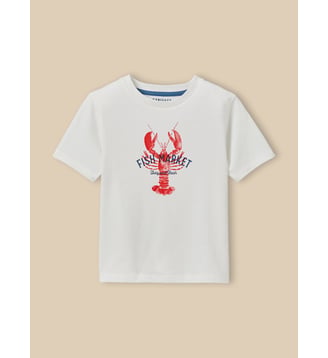 T-shirt Homard  - Coton biologique - Cyrillus - Écru