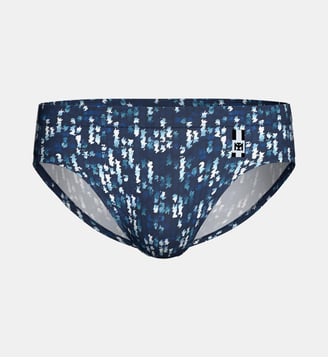 Slip de bain avec micro-motif - Impetus - Bleu