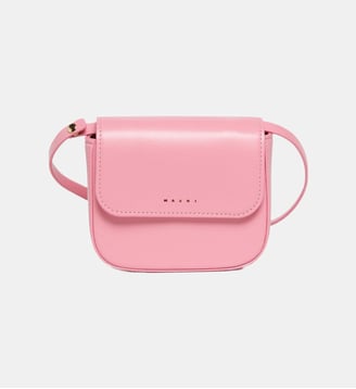Sac en tissu enduit avec bandoulière - Marni - Rose