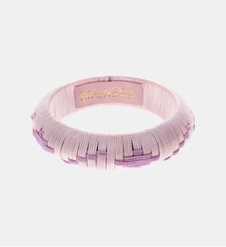 Bracelet jonc en tissu IMANIE - Hipanema - Lilas