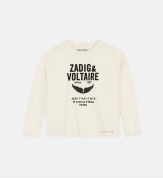 Tee-shirt manches longues - Zadig&Voltaire Kids - Crème
