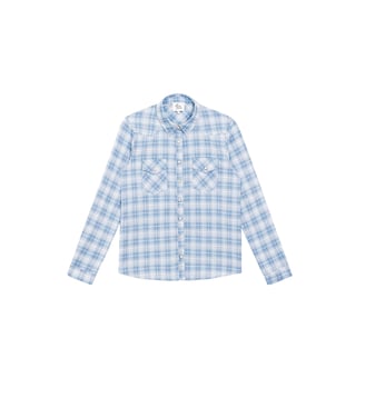 Chemise imprimé à carreaux CLAU - La Petite Etoile - Bleu