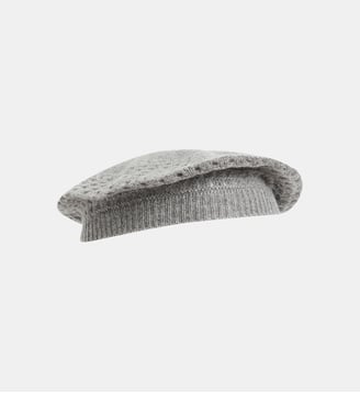béret Nora en cachemire - Agnès b. - Gris chine