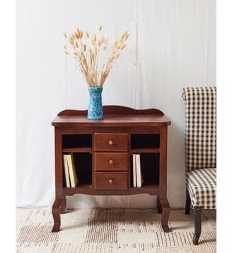 Commode en acajou massif Garance N°509- Produit chiné - Debongout - Bois foncé