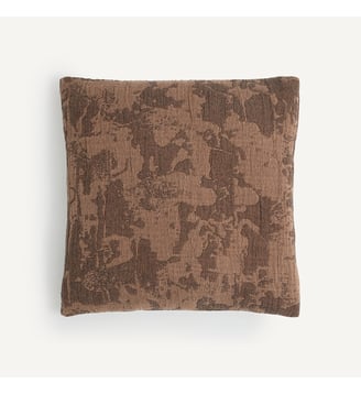 Housse de coussin en jacquard de coton AM.PM