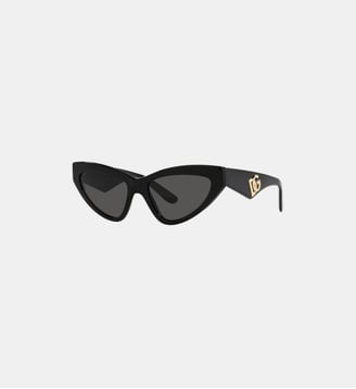Lunettes de soleil Œil de chat DG4439 - Dolce & Gabbana - Noir