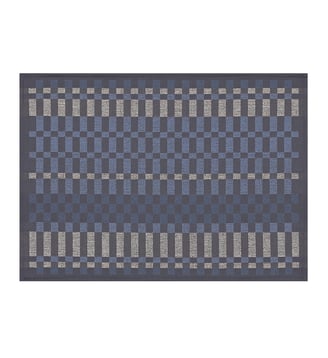 Set de table enduit Origin Rythme - Le Jacquard Francais - Bleu clair