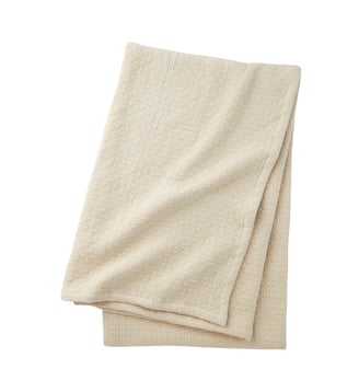 Plaid en coton - Desforges - Sable