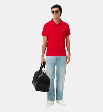 Polo regular fit coton Pima - Lacoste - Rouge