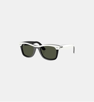 Lunettes de soleil Carré RB2240 Wayfarer Street Neat - Ray Ban - Blanc sur noir